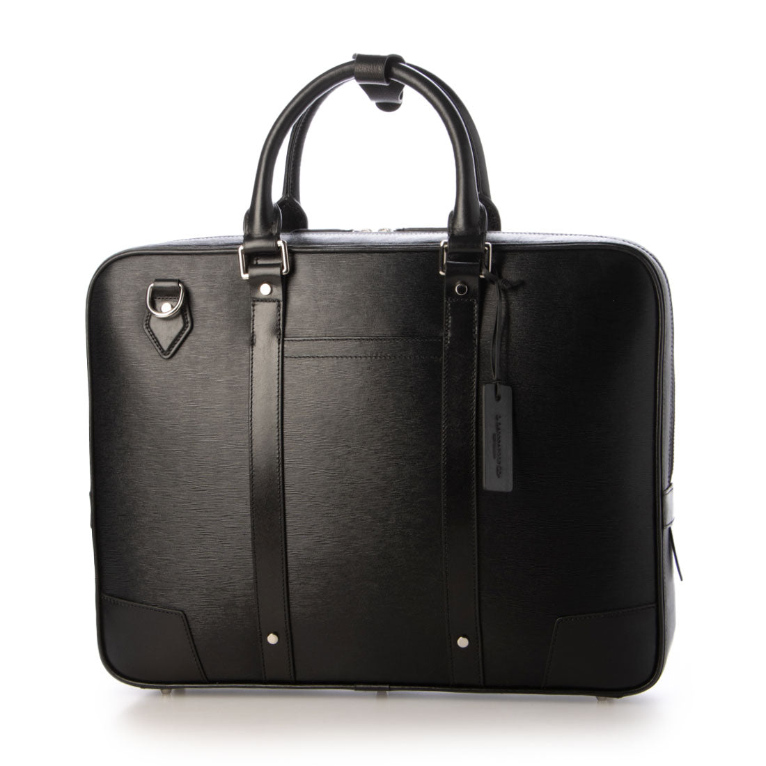 ジェニュインレザー Genuine Leather 本革2WAYブリーフバッグ （ブラック） ブラック