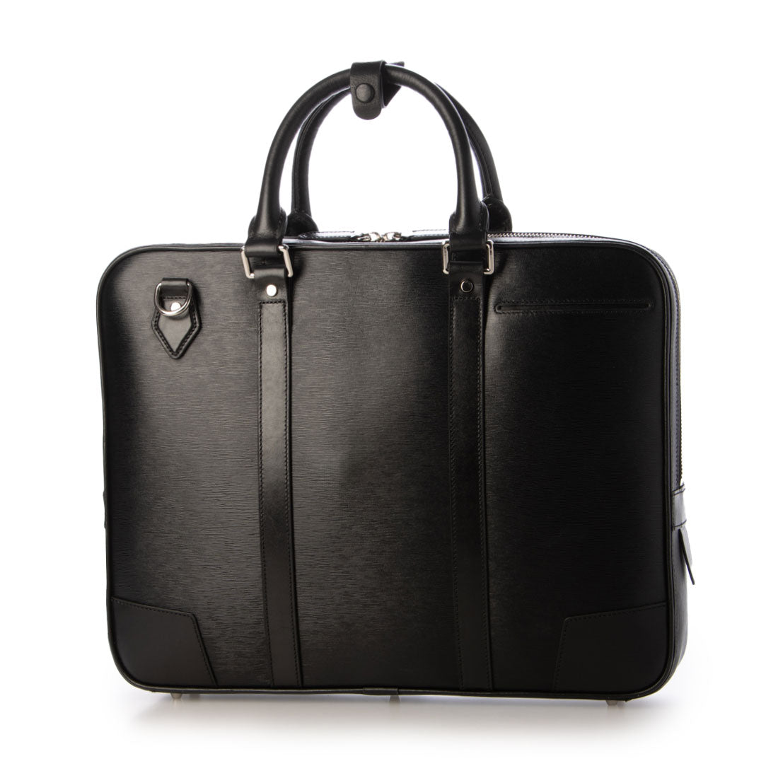 ジェニュインレザー Genuine Leather 本革2WAYブリーフバッグ （ブラック） ブラック
