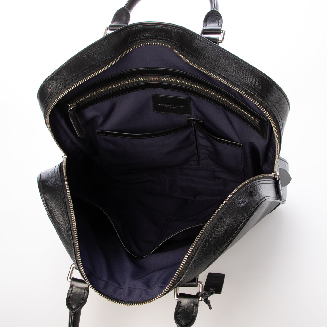ジェニュインレザー Genuine Leather 本革2WAYブリーフバッグ （ブラック） ブラック
