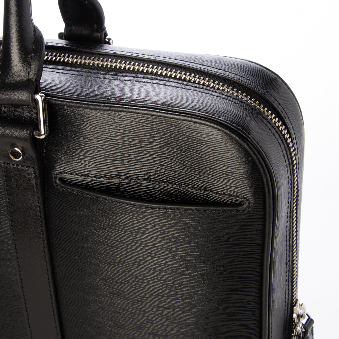 ジェニュインレザー Genuine Leather 本革2WAYブリーフバッグ （ブラック） ブラック