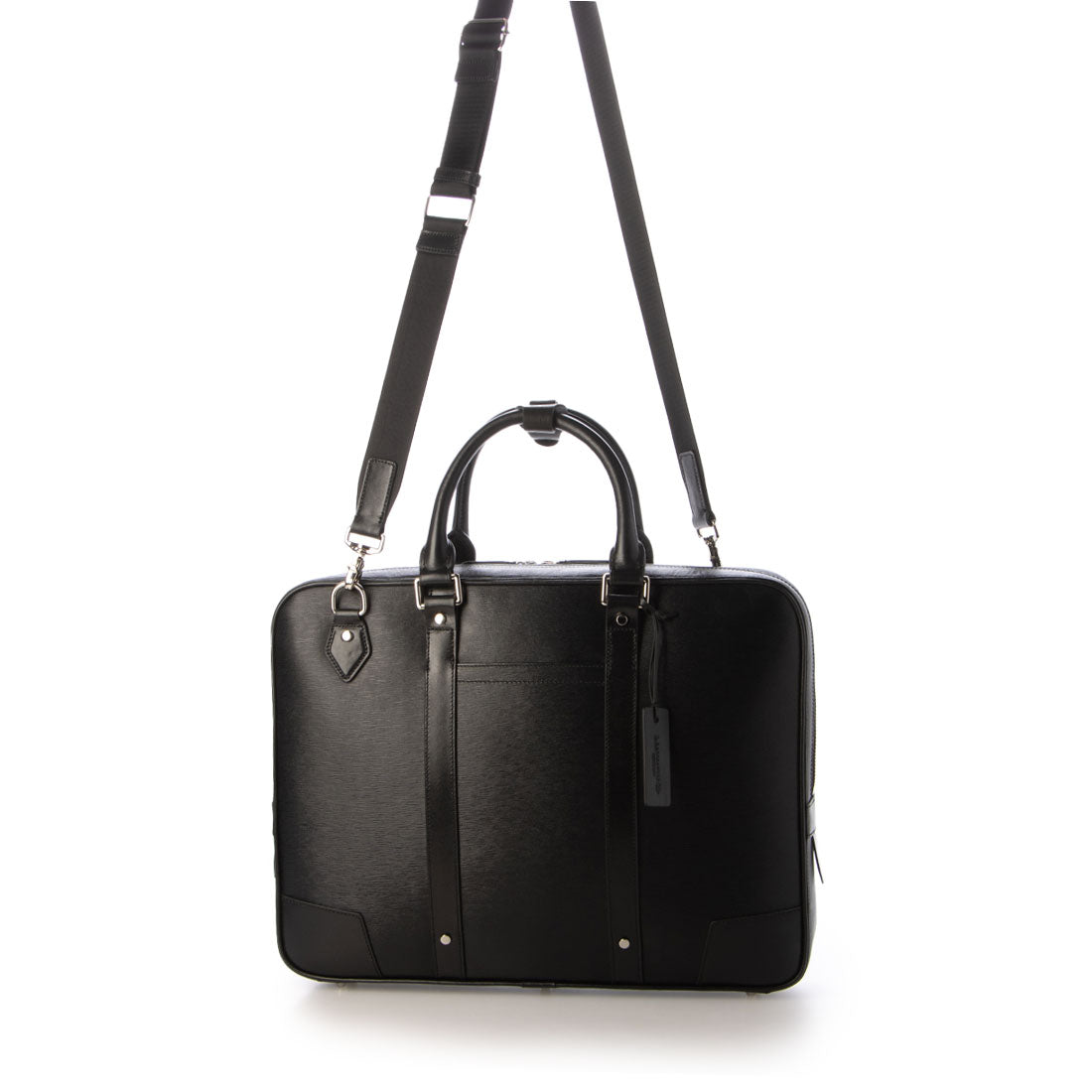 ジェニュインレザー Genuine Leather 本革2WAYブリーフバッグ （ブラック） ブラック