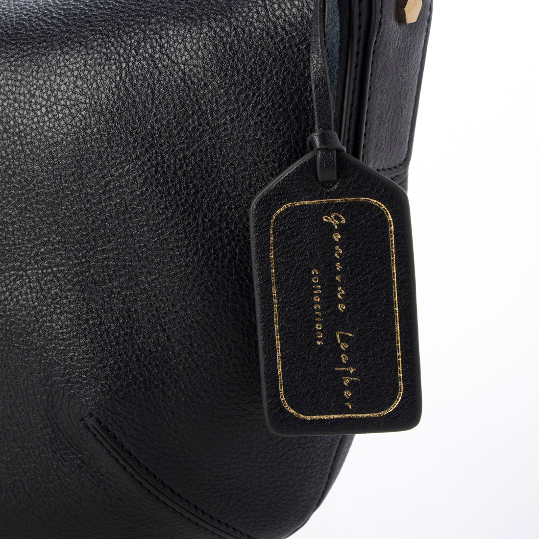 ジェニュインレザー Genuine Leather ムーン本革ショルダーバッグ （CHOCO） CHOCO