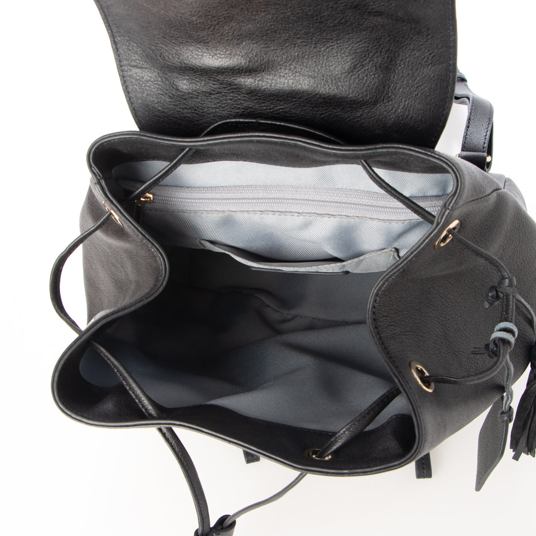 ジェニュインレザー Genuine Leather 天然シボ レザーリュック 本革 （DARK NAVY） DARK NAVY