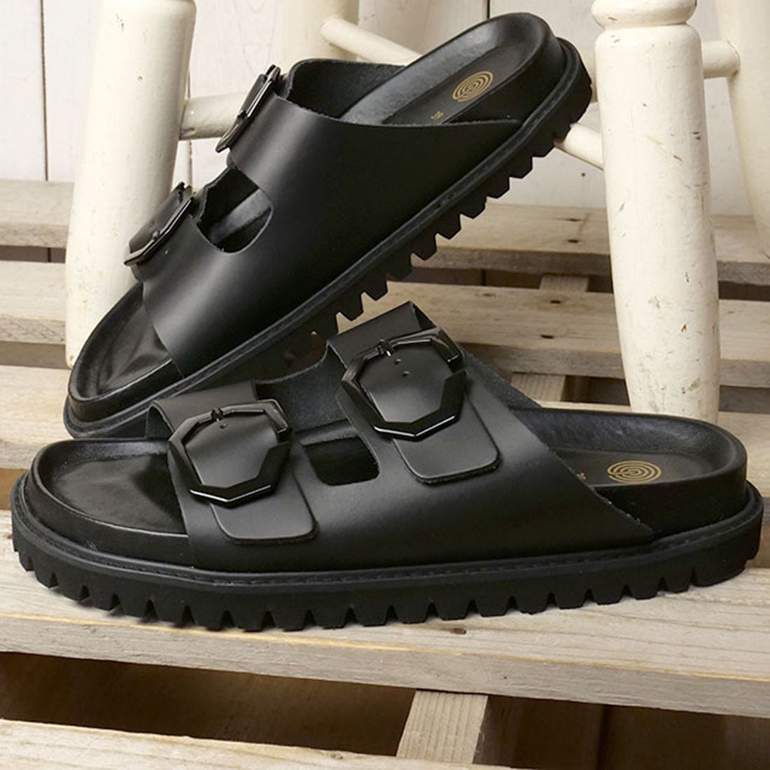ジェニュインズ GENUINS GALIA LEATHER-BLACK [G106277JT] （LEATHER-BLACK） LEATHER-BLACK