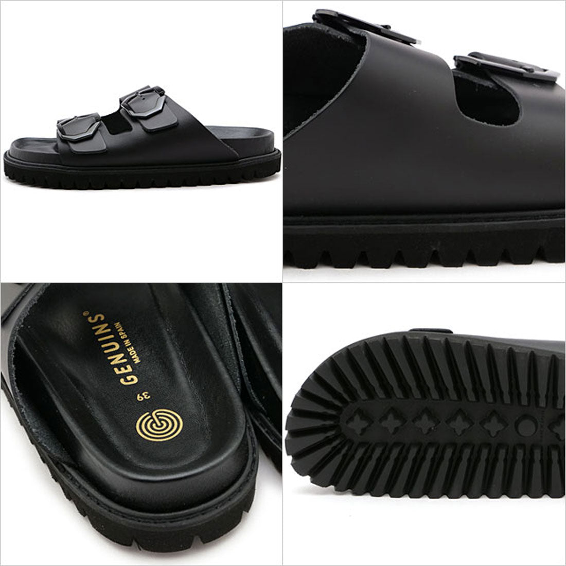 ジェニュインズ GENUINS GALIA LEATHER-BLACK [G106277JT] （LEATHER-BLACK） LEATHER-BLACK