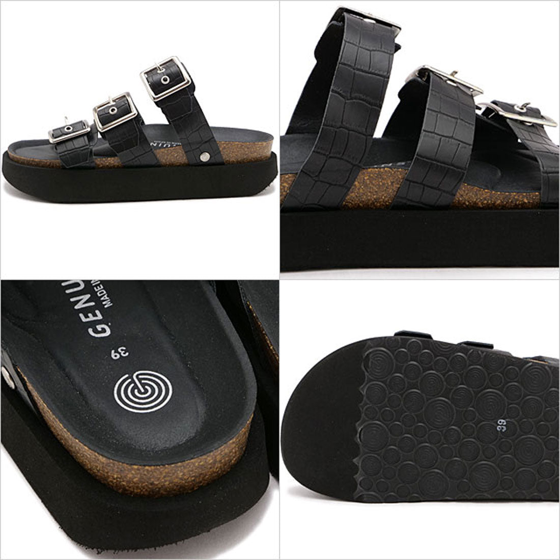 ジェニュインズ GENUINS CRISTI NAPA-VEGAN-BLACK [G105782JT] （NAPA-VEGAN-BLACK） NAPA-VEGAN-BLACK