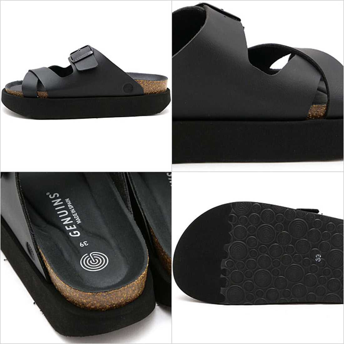 ジェニュインズ GENUINS CORINA VEGAN-BLACK [G104818JT] （VEGAN-BLACK） VEGAN-BLACK
