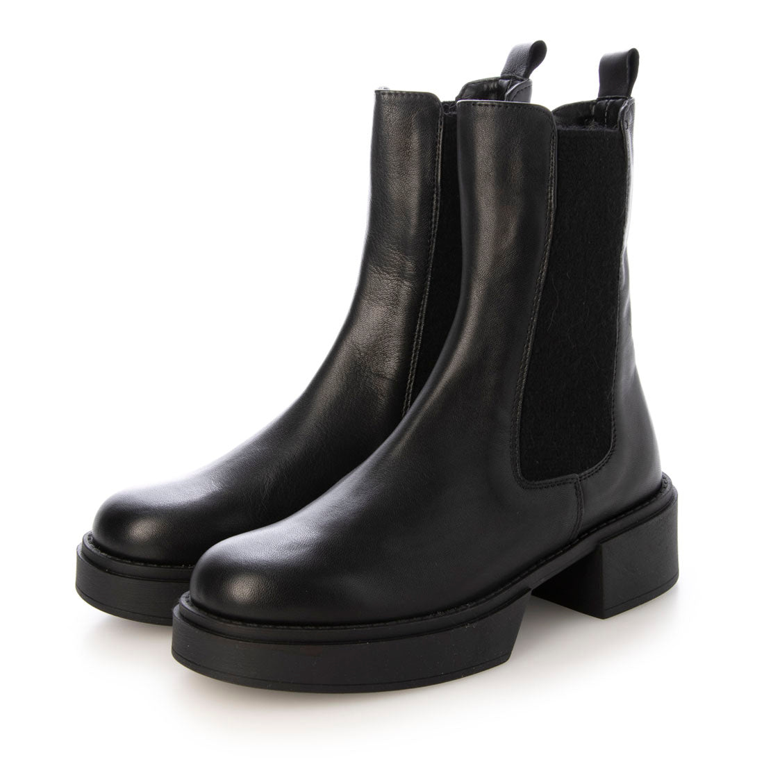 【本革 / イタリア製】 ジャンルカピサティ GIANLUCA PISATI サイドゴアショートブーツ （BLK） BLK