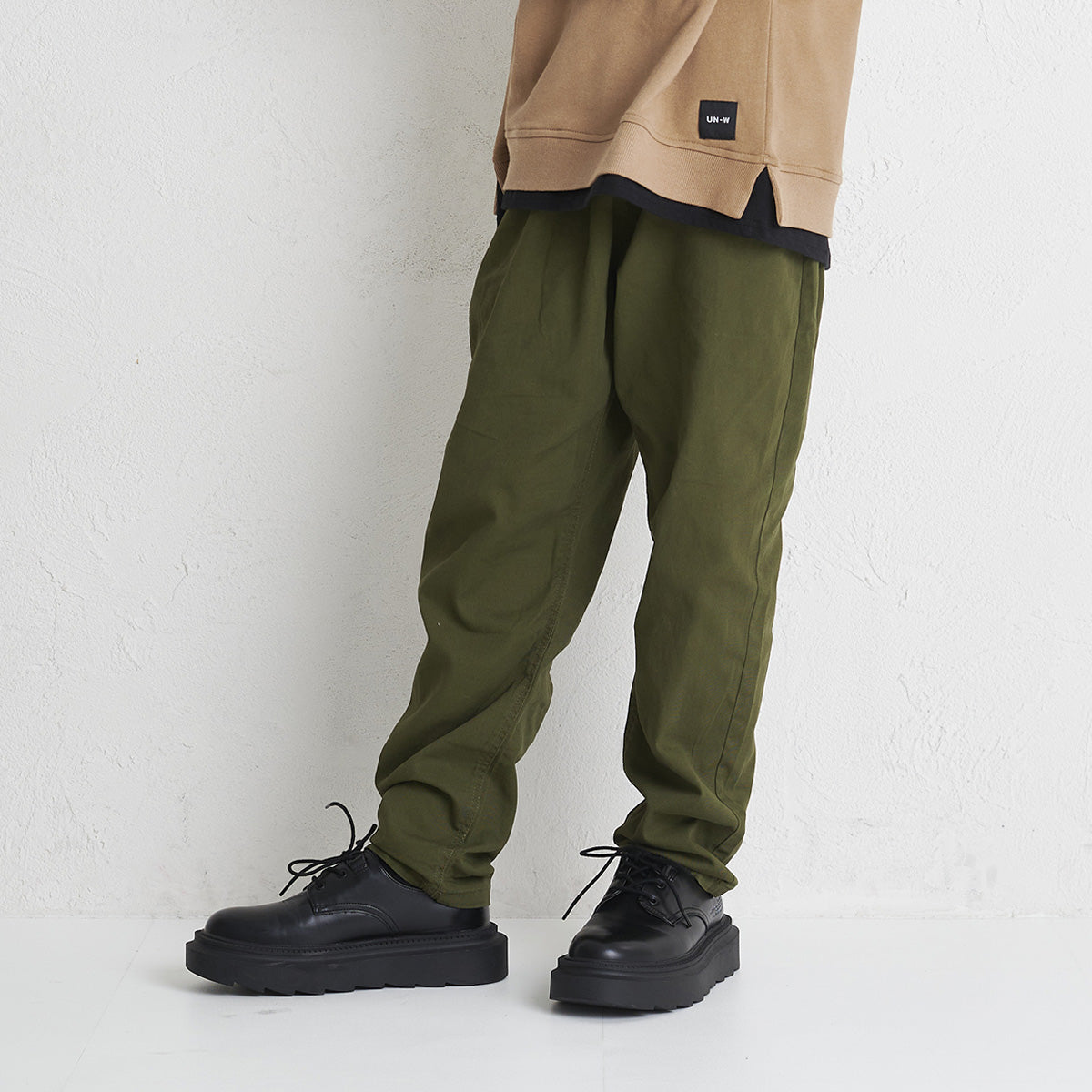 ディフィット D.FIT ツイルロングパンツ,カーキ