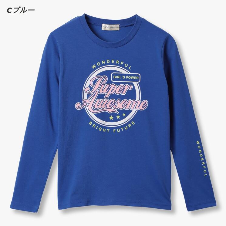 ディフィット D.FIT 長袖Tシャツ,Cブルー