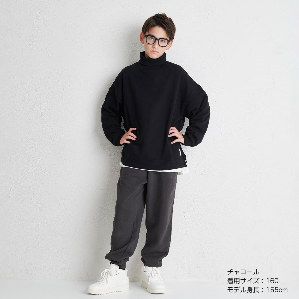 ディフィット D.FIT 裏毛スウェットパンツ,チャコール
