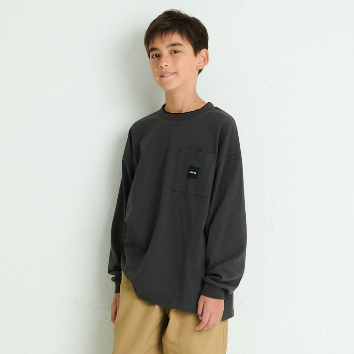 ディフィット D.FIT 2重襟BIG長袖Tシャツ