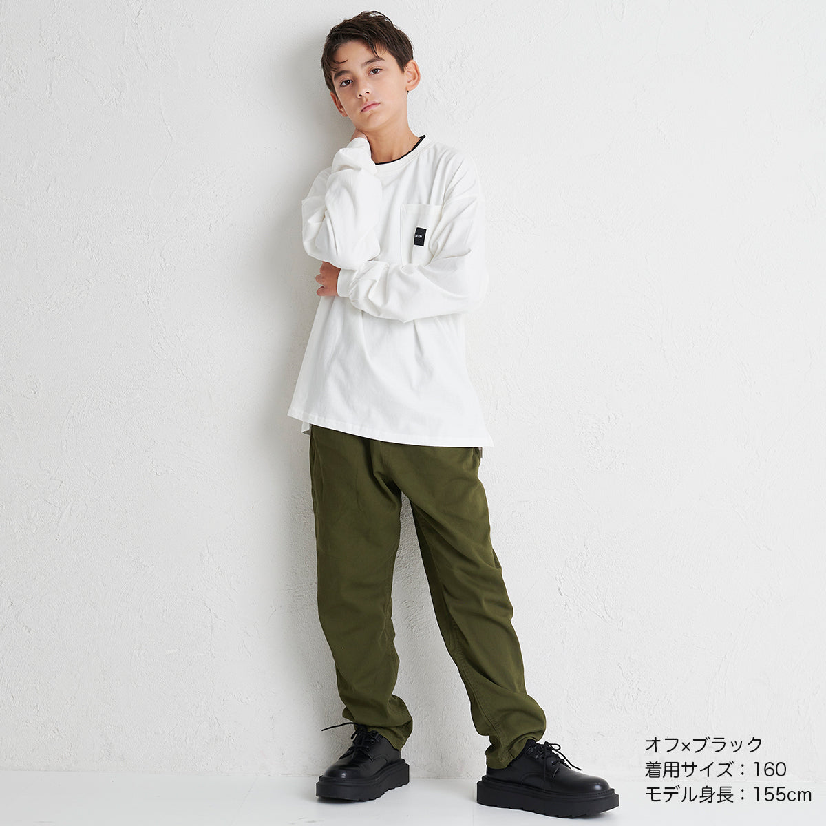 ディフィット D.FIT 2重襟BIG長袖Tシャツ