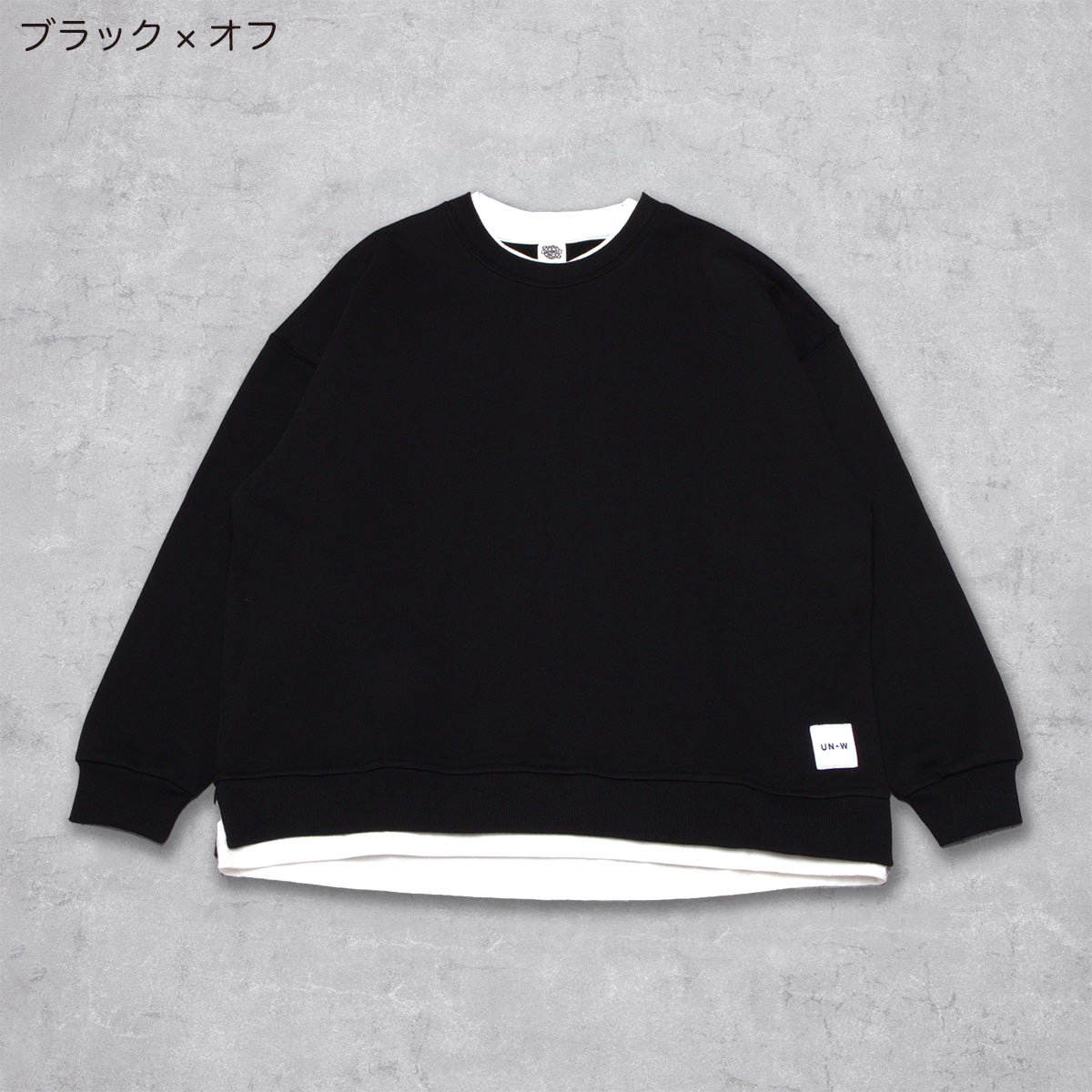 D.FIT Double Collar Fake Layered Fleece BIG Trainer