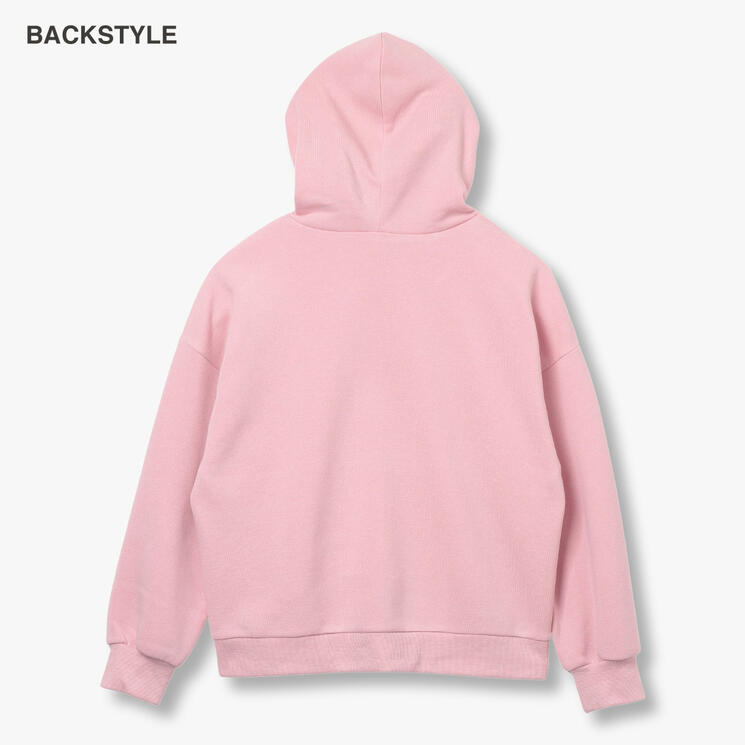 D.FIT Fleece Lined Front Slit Logo Hoodie