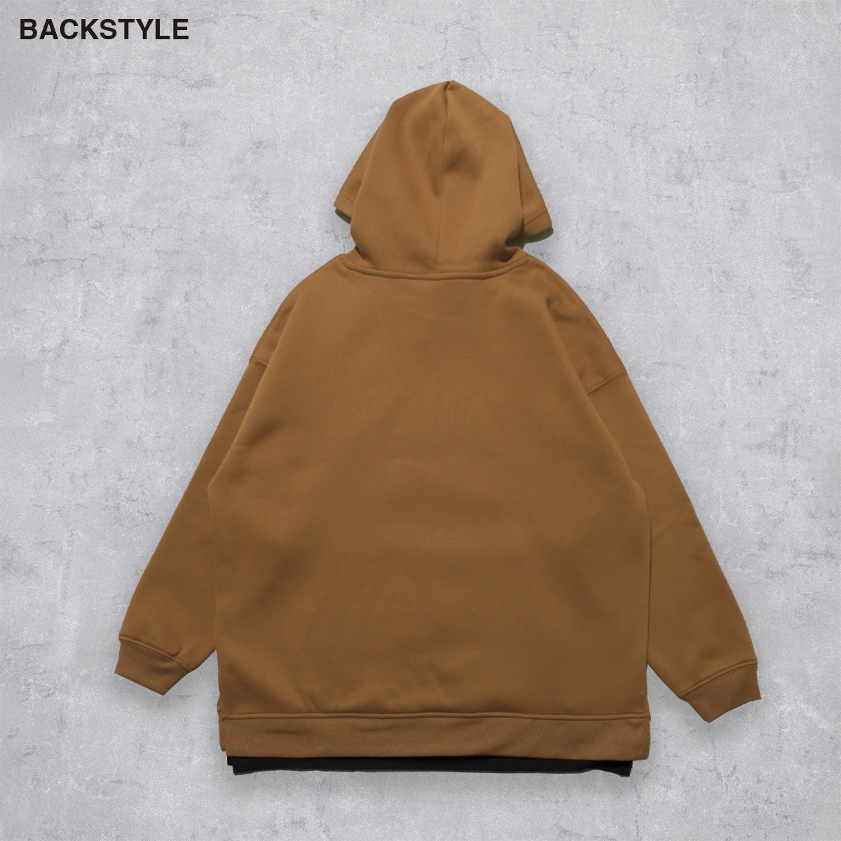 D.FIT Fleece Lined BIG Sweat Parka Trainer BIG Silhouette Hoodie with Hood