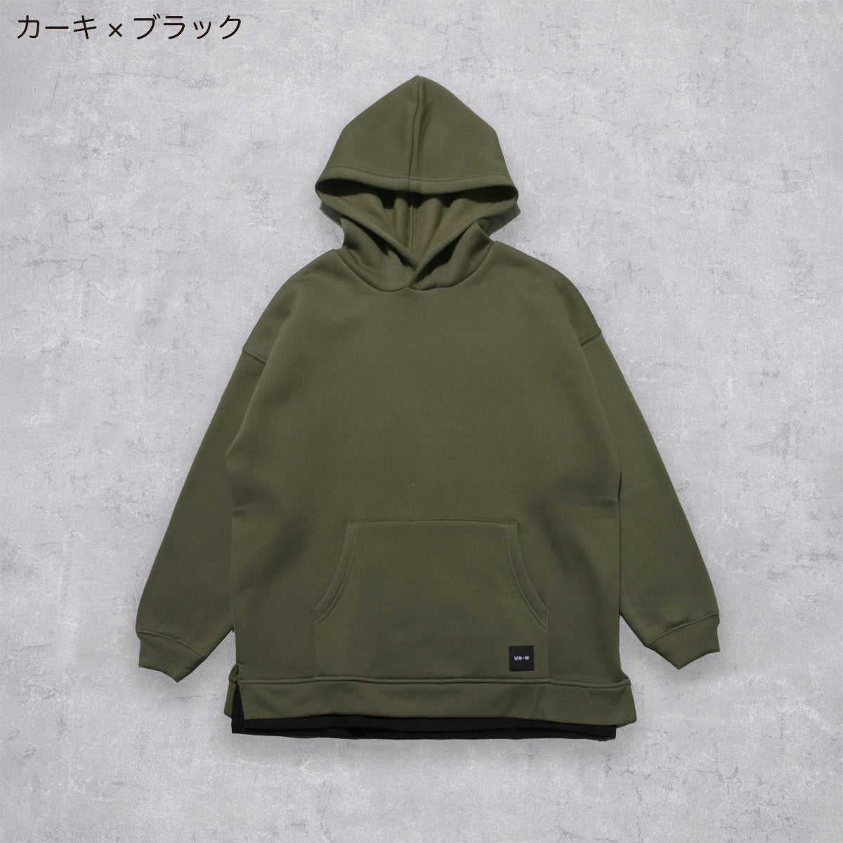 D.FIT Fleece Lined BIG Sweat Parka Trainer BIG Silhouette Hoodie with Hood
