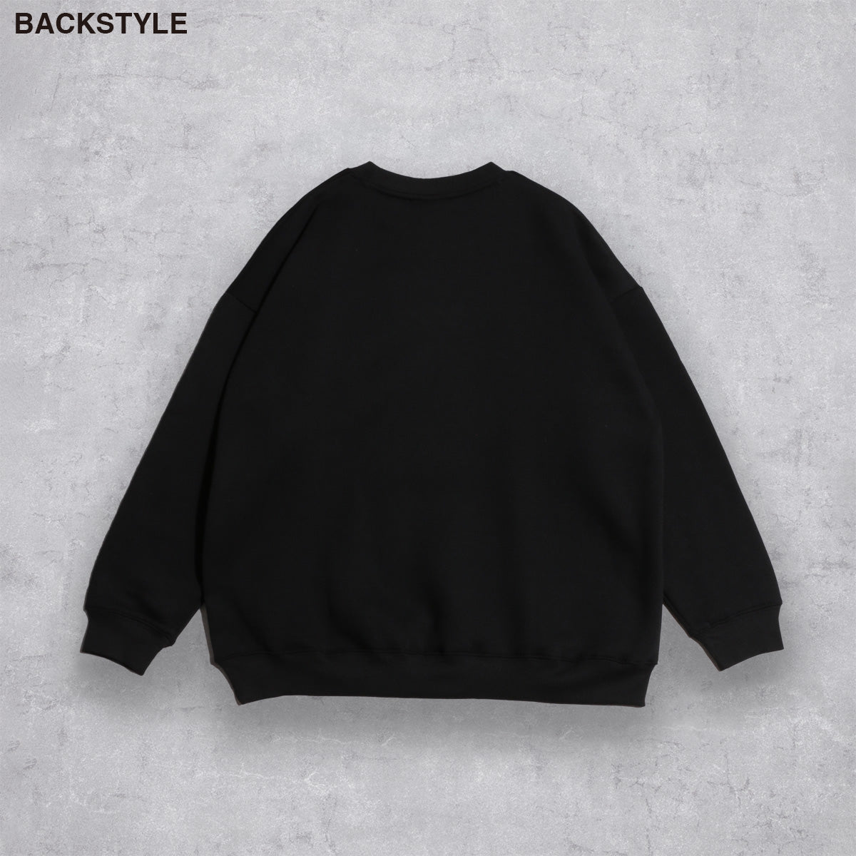 D.FIT Fleece Lined BIG Trainer BIG Silhouette Sweat Pullover Box Logo Patch