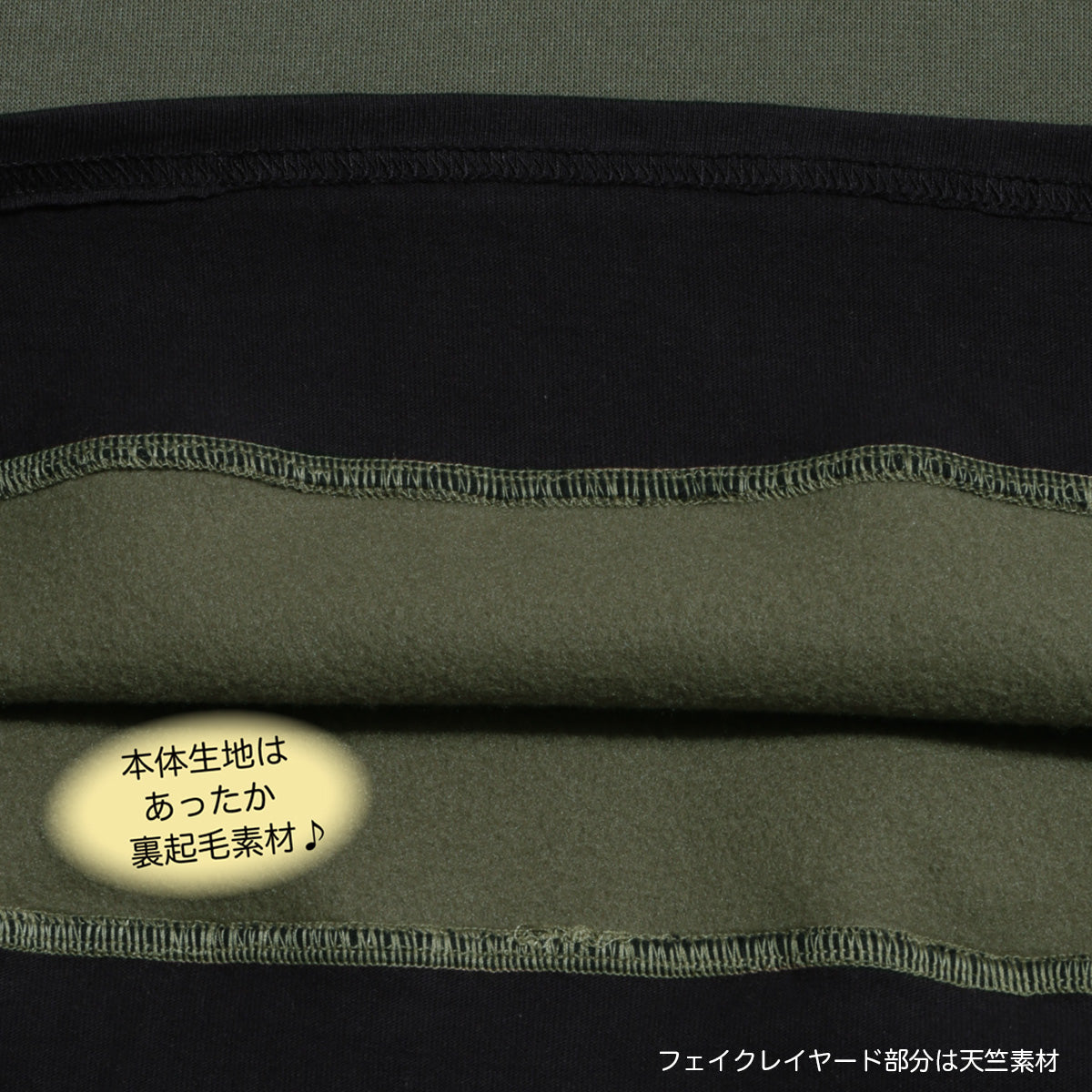 D.FIT Defeat Fleece Lined Double Collar Fake Layered BIG Sweatshirt Trainer BIG Silhouette