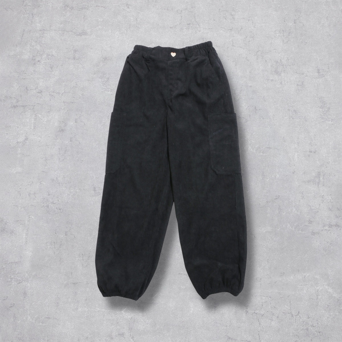 ディフィット D.FIT コーデュロイ ワイドジョガーパンツ （BLACK） BLACK