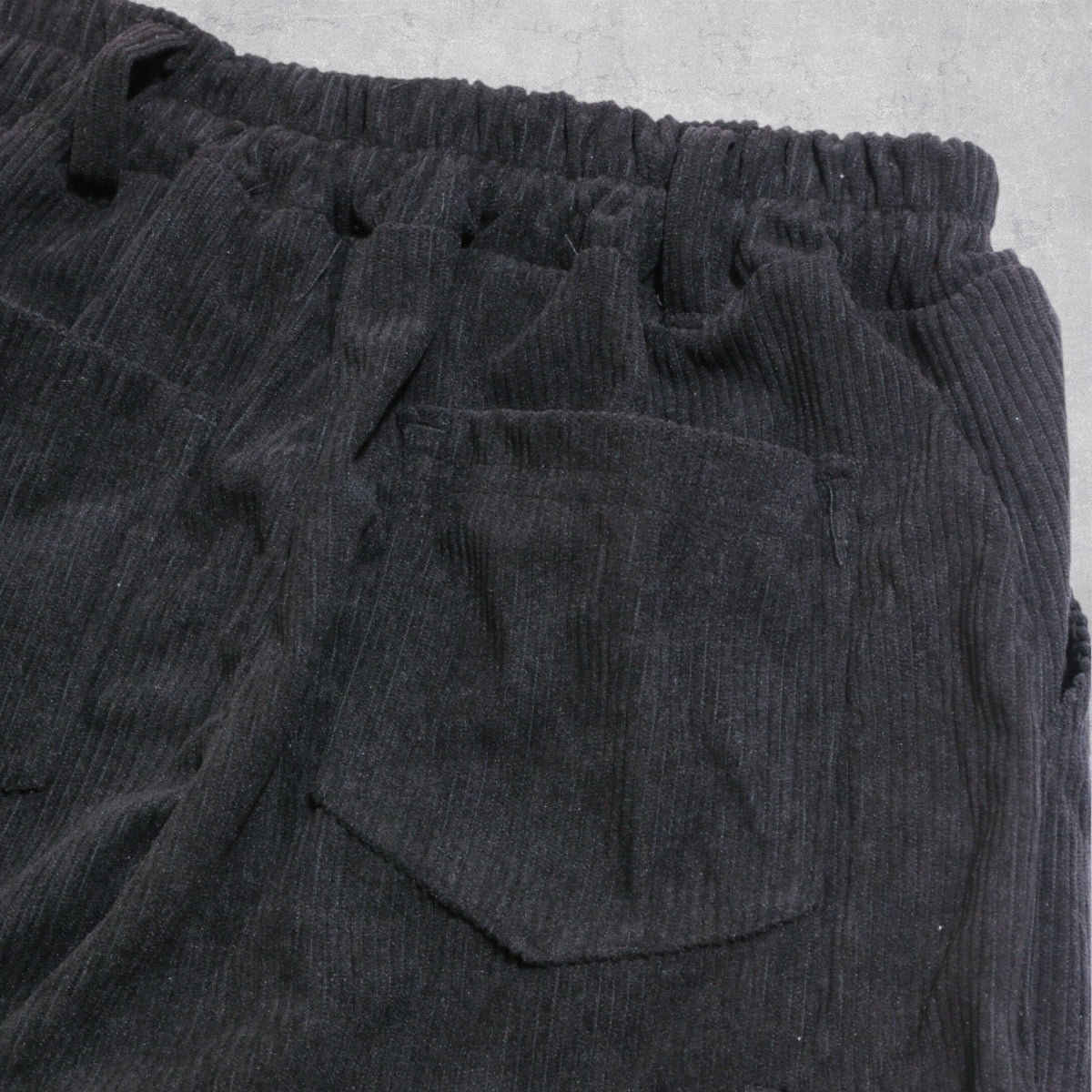 ディフィット D.FIT コーデュロイ ワイドジョガーパンツ （BLACK） BLACK