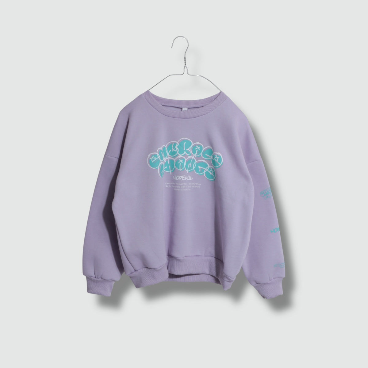 ディフィット D.FIT プリント 裏起毛トレーナー （LAVENDER） LAVENDER