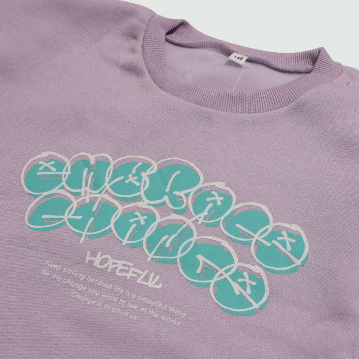 ディフィット D.FIT プリント 裏起毛トレーナー （LAVENDER） LAVENDER