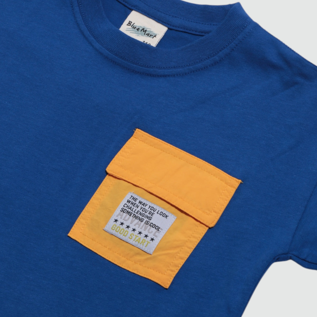 ディフィット D.FIT ナイロンポケット 裾フェイクレイヤード 長袖Tシャツ （BLUE） BLUE