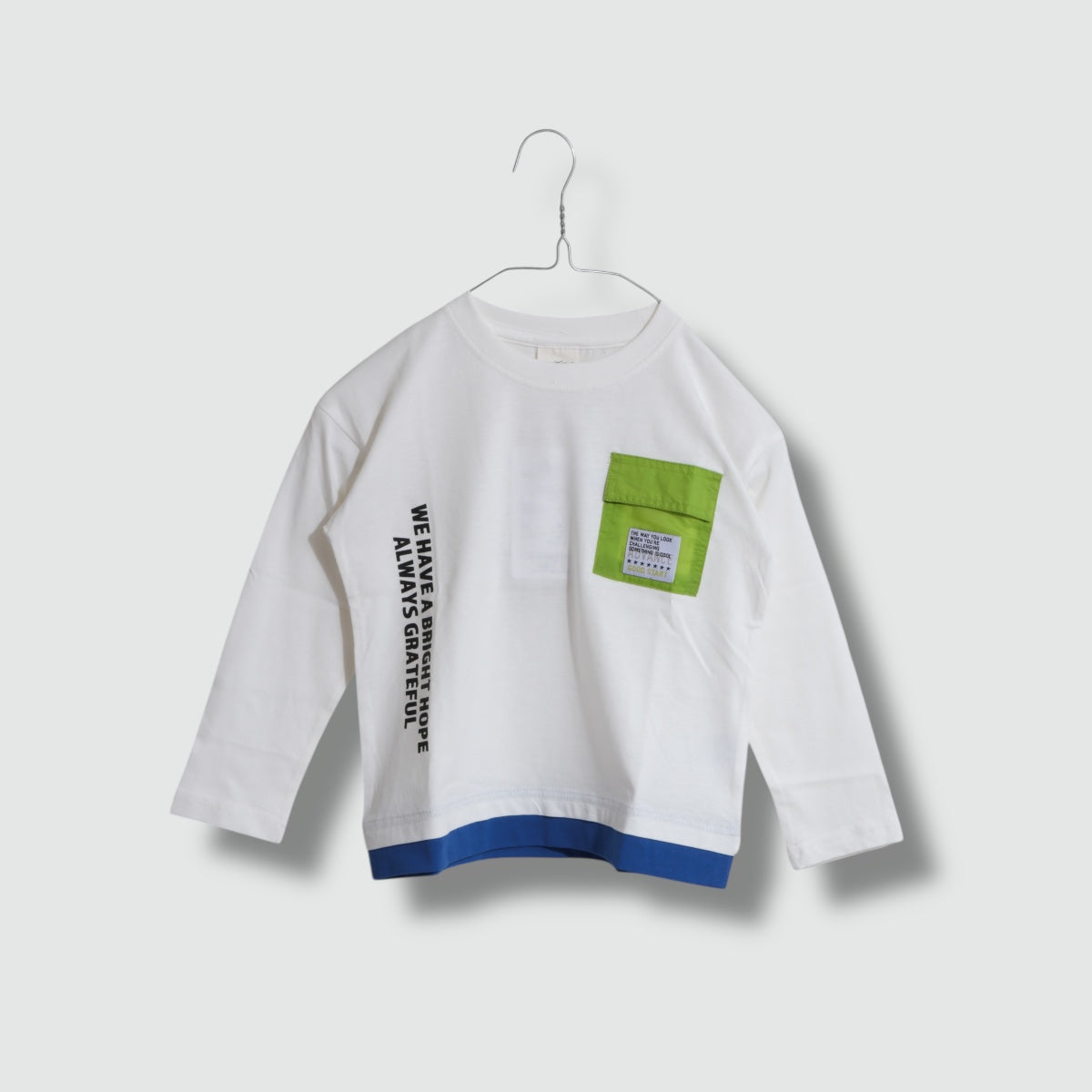 ディフィット D.FIT ナイロンポケット 裾フェイクレイヤード 長袖Tシャツ （WHITE） WHITE