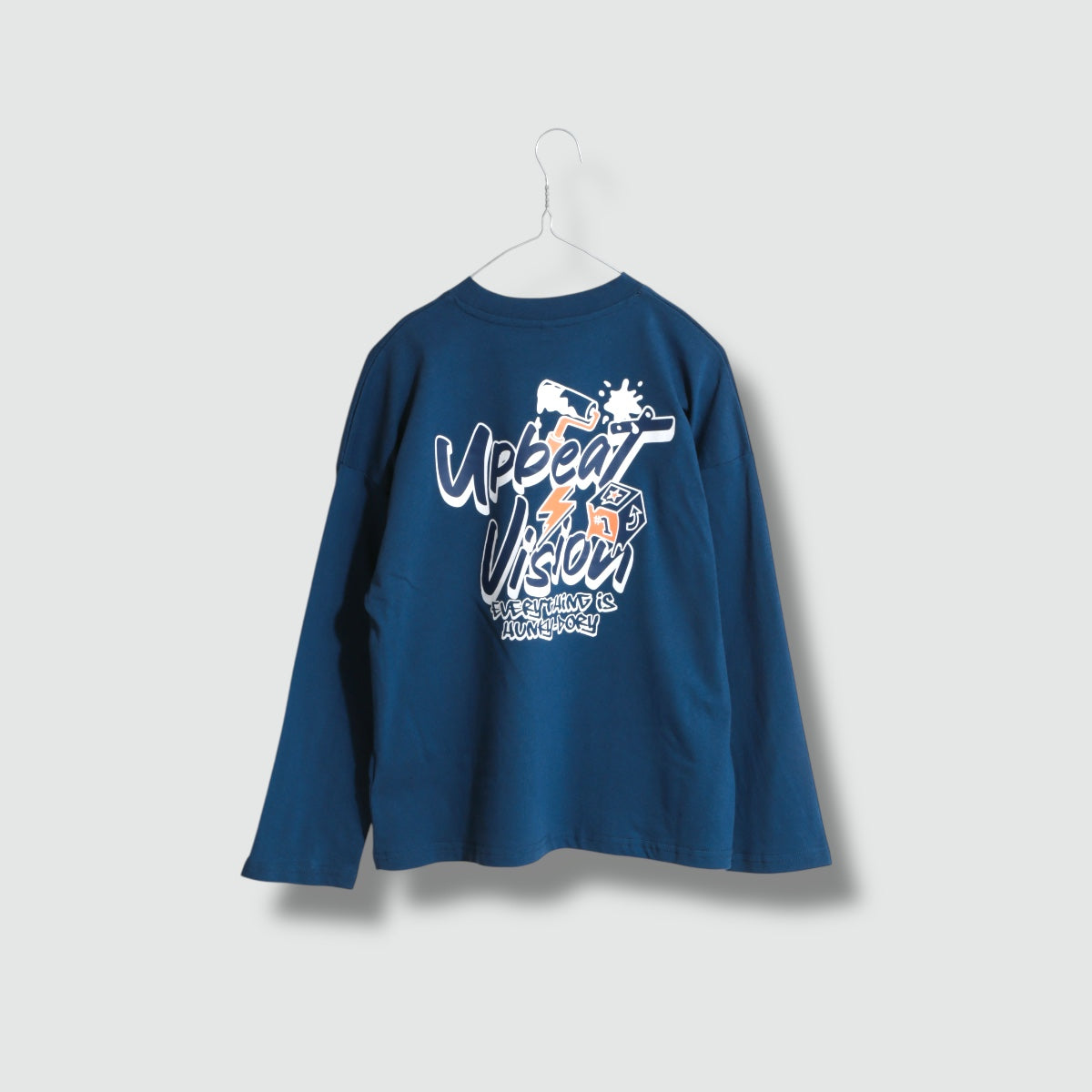 ディフィット D.FIT バックプリント 長袖Tシャツ （BLUE） BLUE