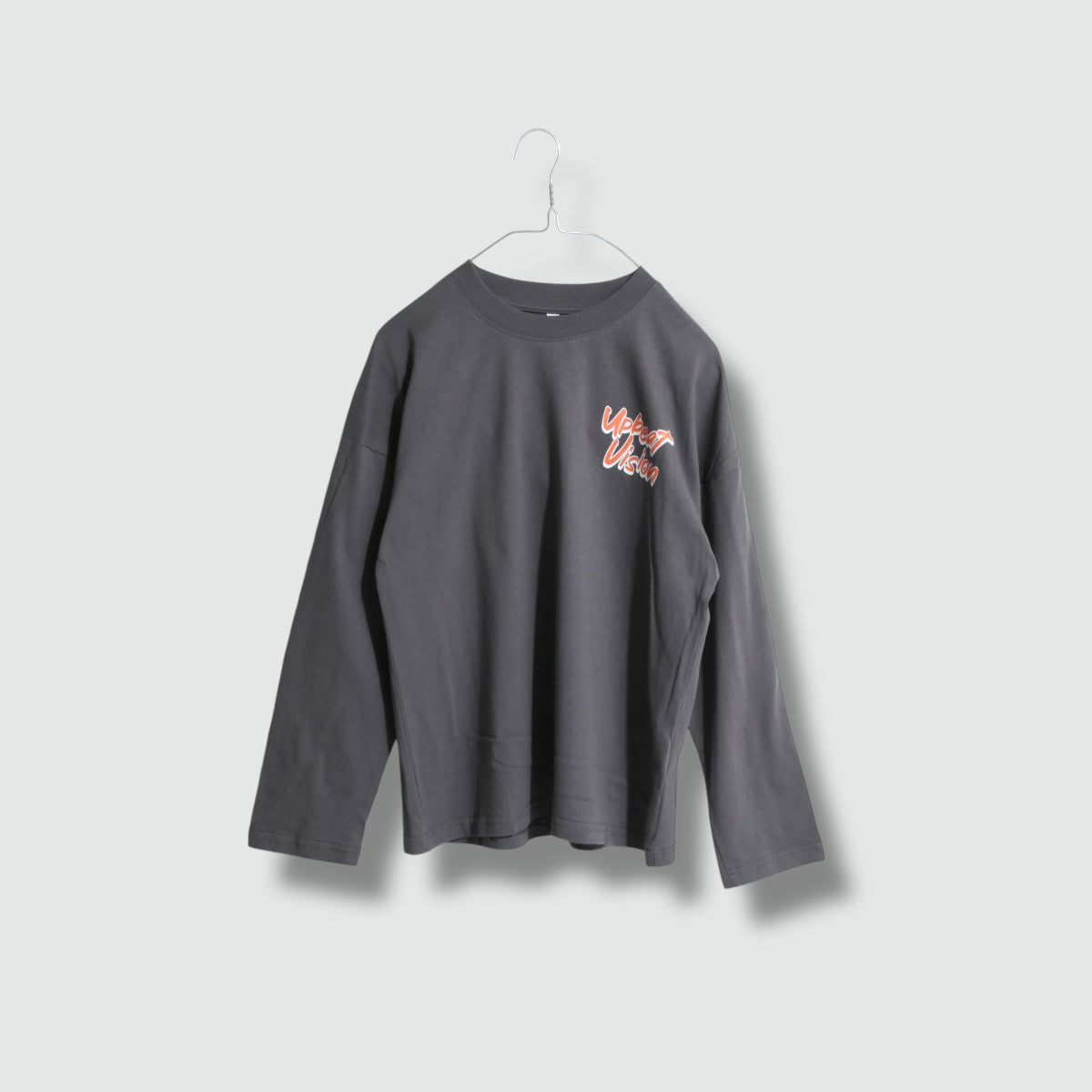 ディフィット D.FIT バックプリント 長袖Tシャツ （CHARCOAL） CHARCOAL