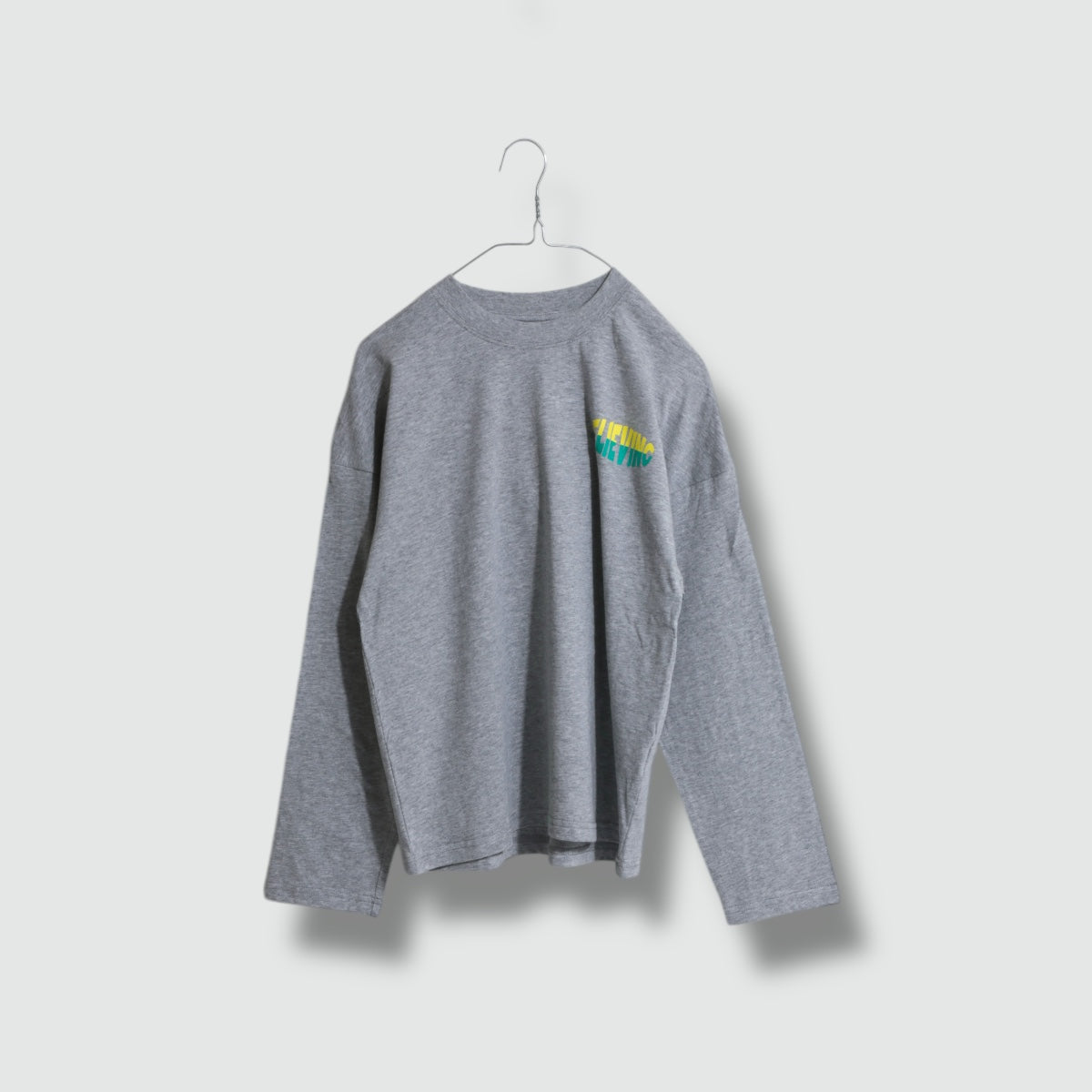 ディフィット D.FIT バックプリント 長袖Tシャツ （MGRAY） MGRAY
