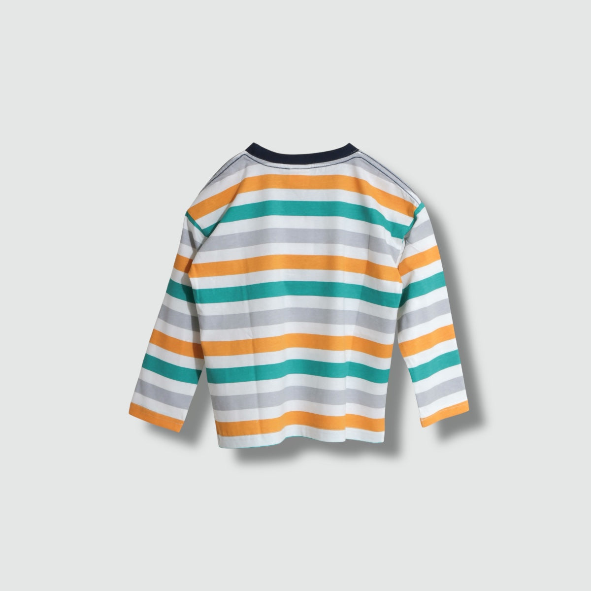 ディフィット D.FIT ボーダープリント 胸ポケット 長袖Tシャツ （YELLOW） YELLOW
