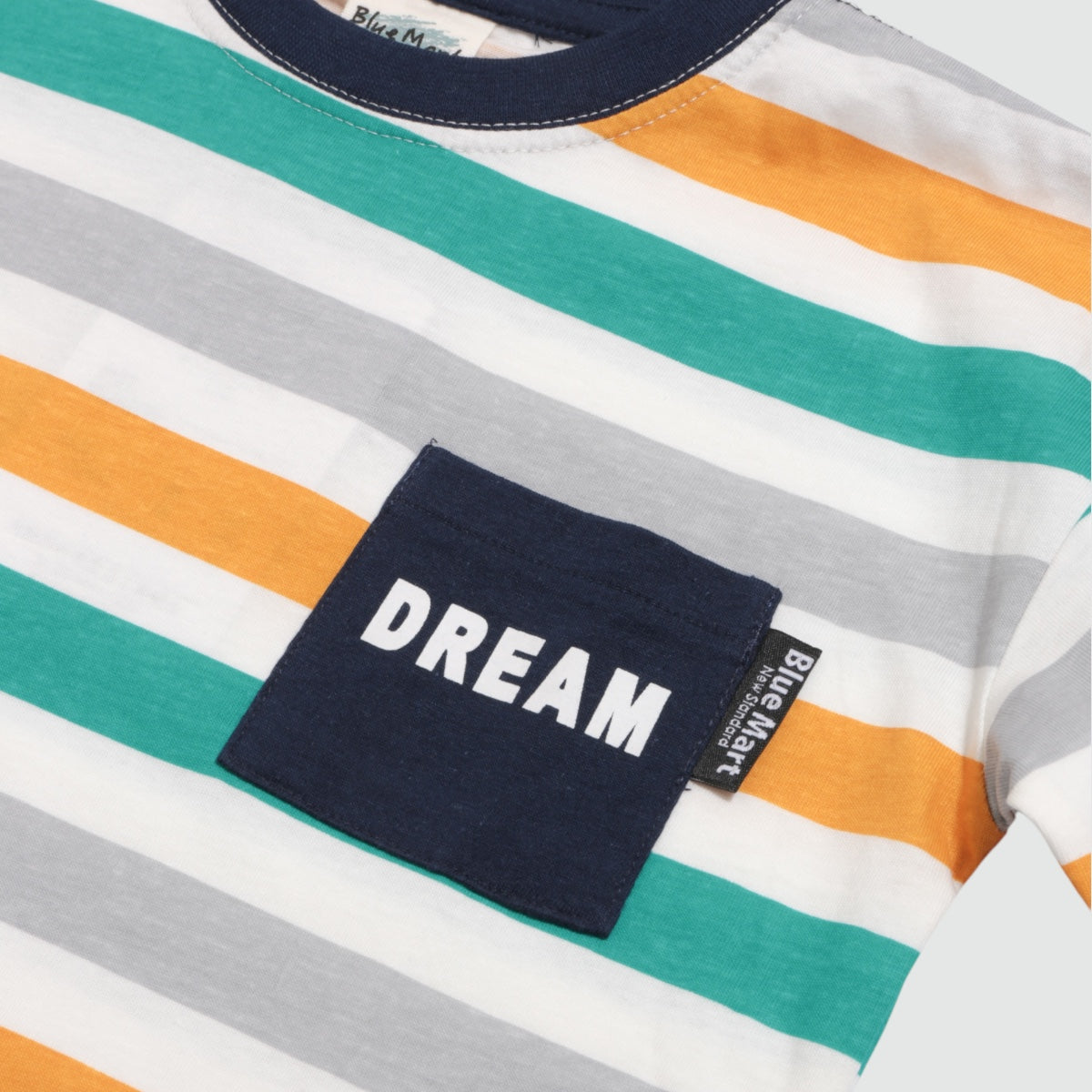 ディフィット D.FIT ボーダープリント 胸ポケット 長袖Tシャツ （YELLOW） YELLOW