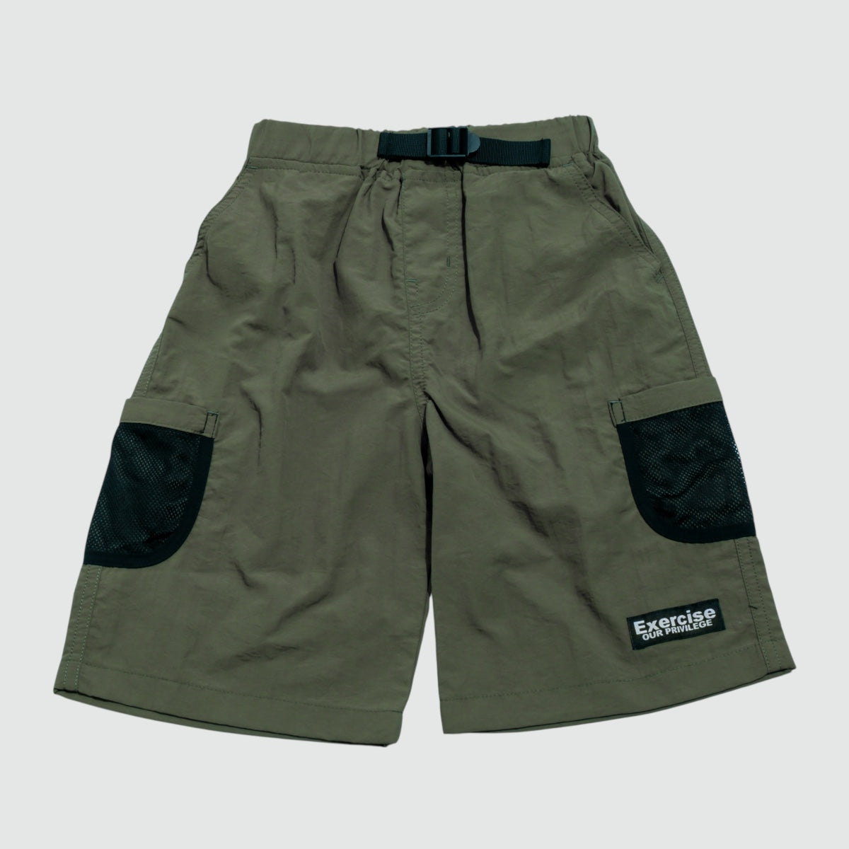 ディフィット D.FIT ナイロン サイドメッシュポケットハーフパンツ （KHAKI） KHAKI