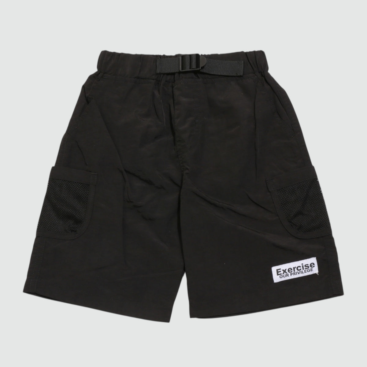 ディフィット D.FIT ナイロン サイドメッシュポケットハーフパンツ （BLACK） BLACK