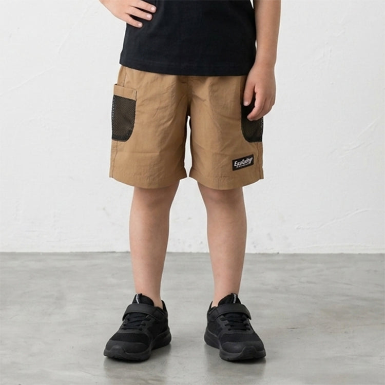 ディフィット D.FIT ナイロン サイドメッシュポケットハーフパンツ （BEIGE） BEIGE