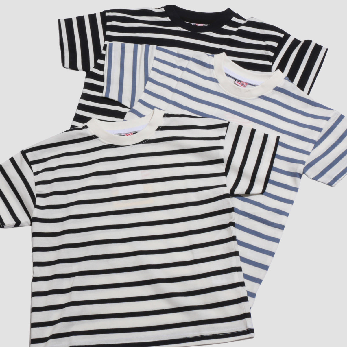 ディフィット D.FIT ボーダー半袖Tシャツ （BLUE） BLUE
