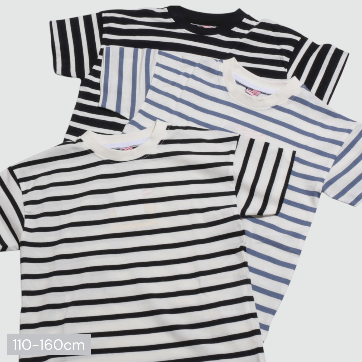 ディフィット D.FIT ボーダー半袖Tシャツ （BLUE） BLUE
