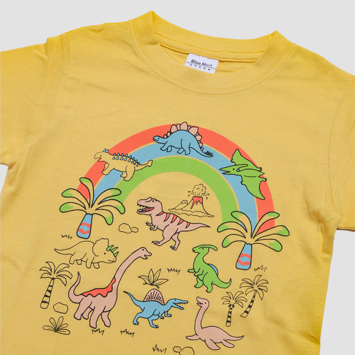ディフィット D.FIT 恐竜プリント 半袖Tシャツ （YELLOW） YELLOW