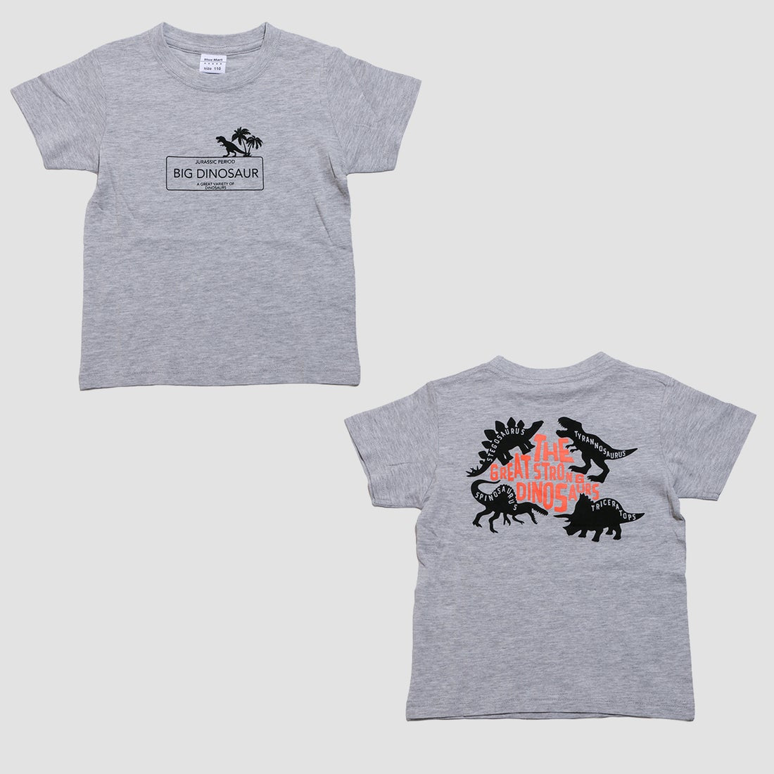 ディフィット D.FIT 恐竜プリント 半袖Tシャツ （MGRAY） MGRAY
