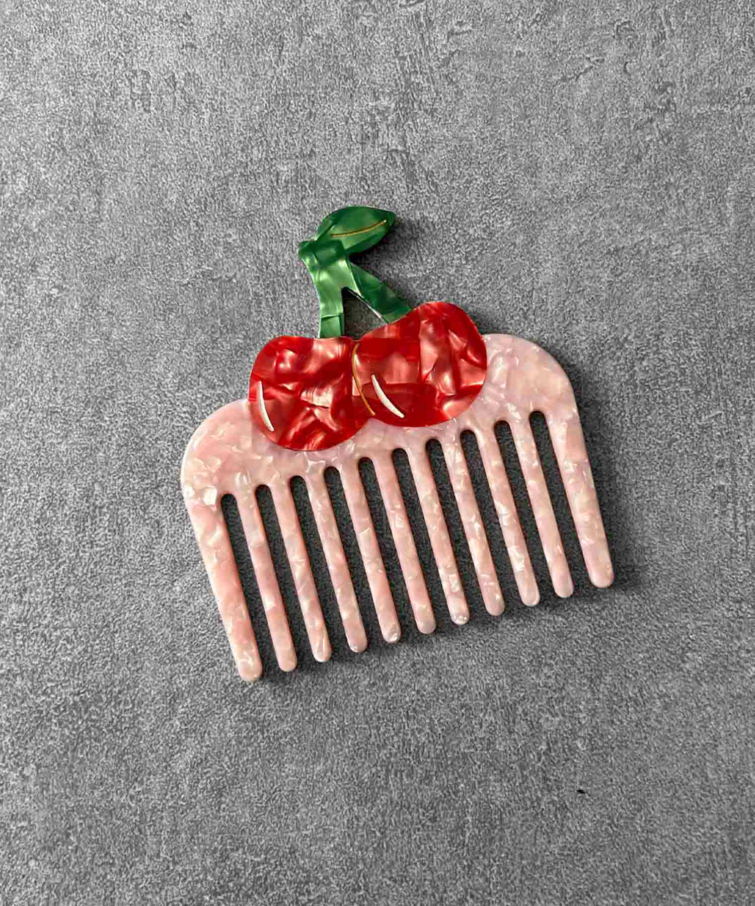 ガール GIRL フルーツモチーフ ヘアコーム かんざし かわいい ヘアアクセサリー （ピンク） ピンク