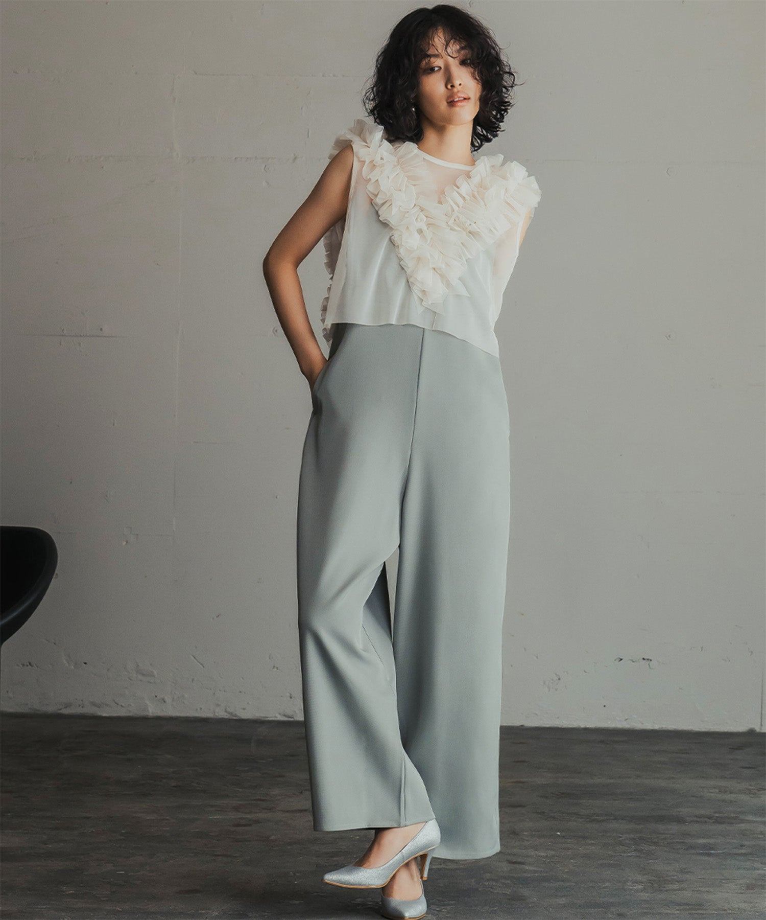 ANDRÉSD / tulle vest all in one dress DONOBAN（ドノバン） ドレス 「ANDRESD」tulle vest all in one dress