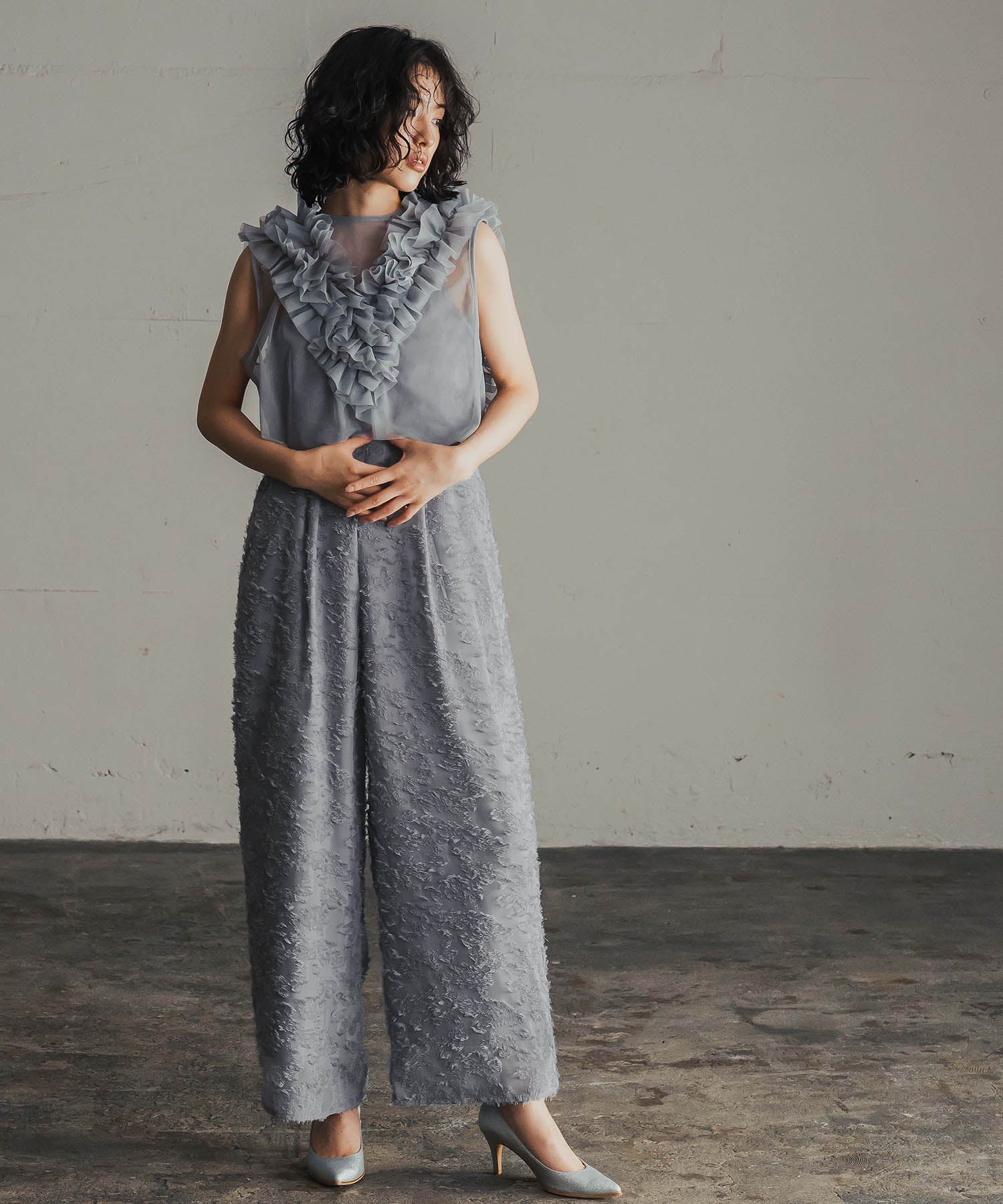 Girl Fringe Jacquard Camisole All-in-One Wedding Pants Dress Party Dress Occasion Dress Invitation