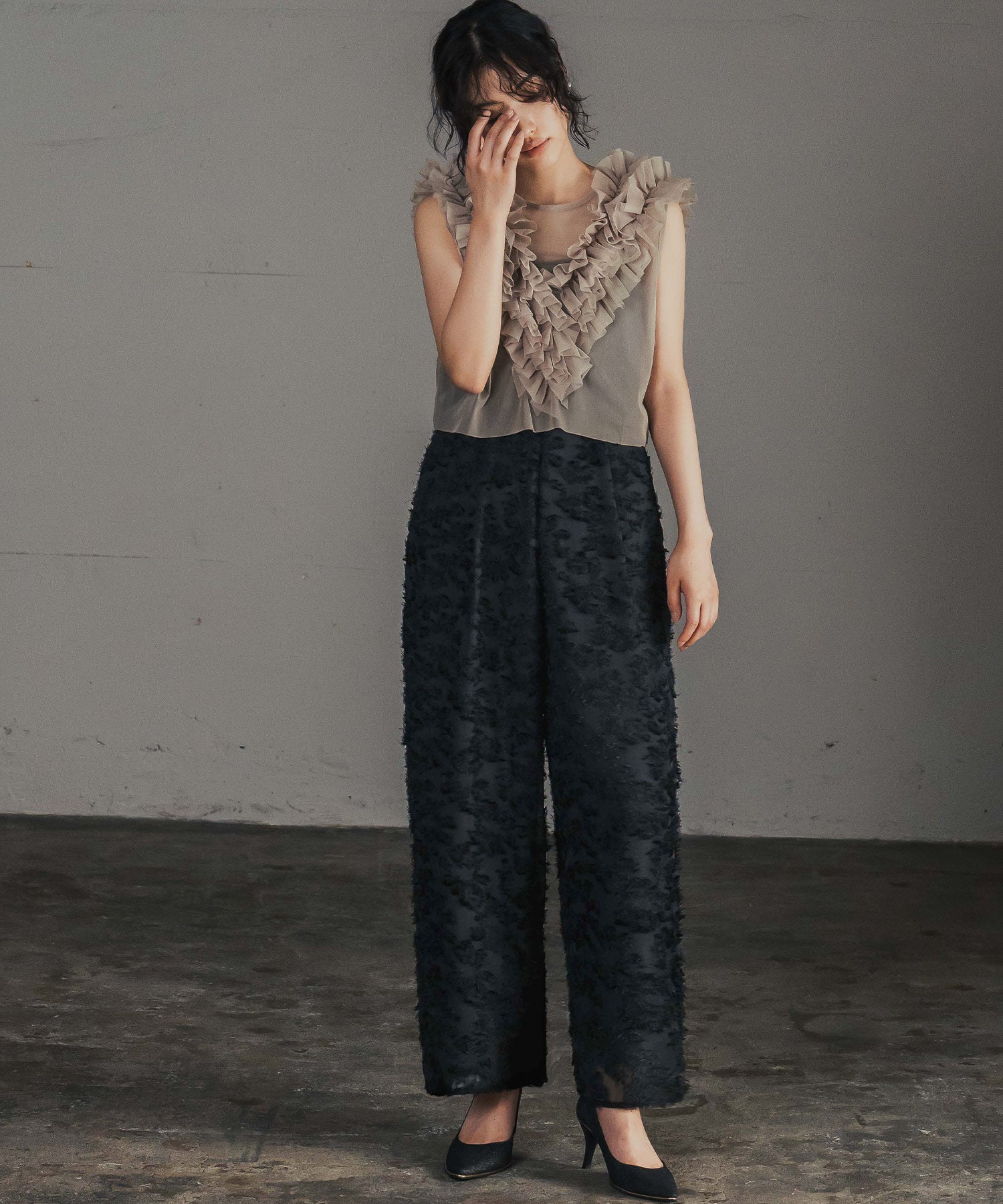 Girl Fringe Jacquard Camisole All-in-One Wedding Pants Dress Party Dress Occasion Dress Invitation
