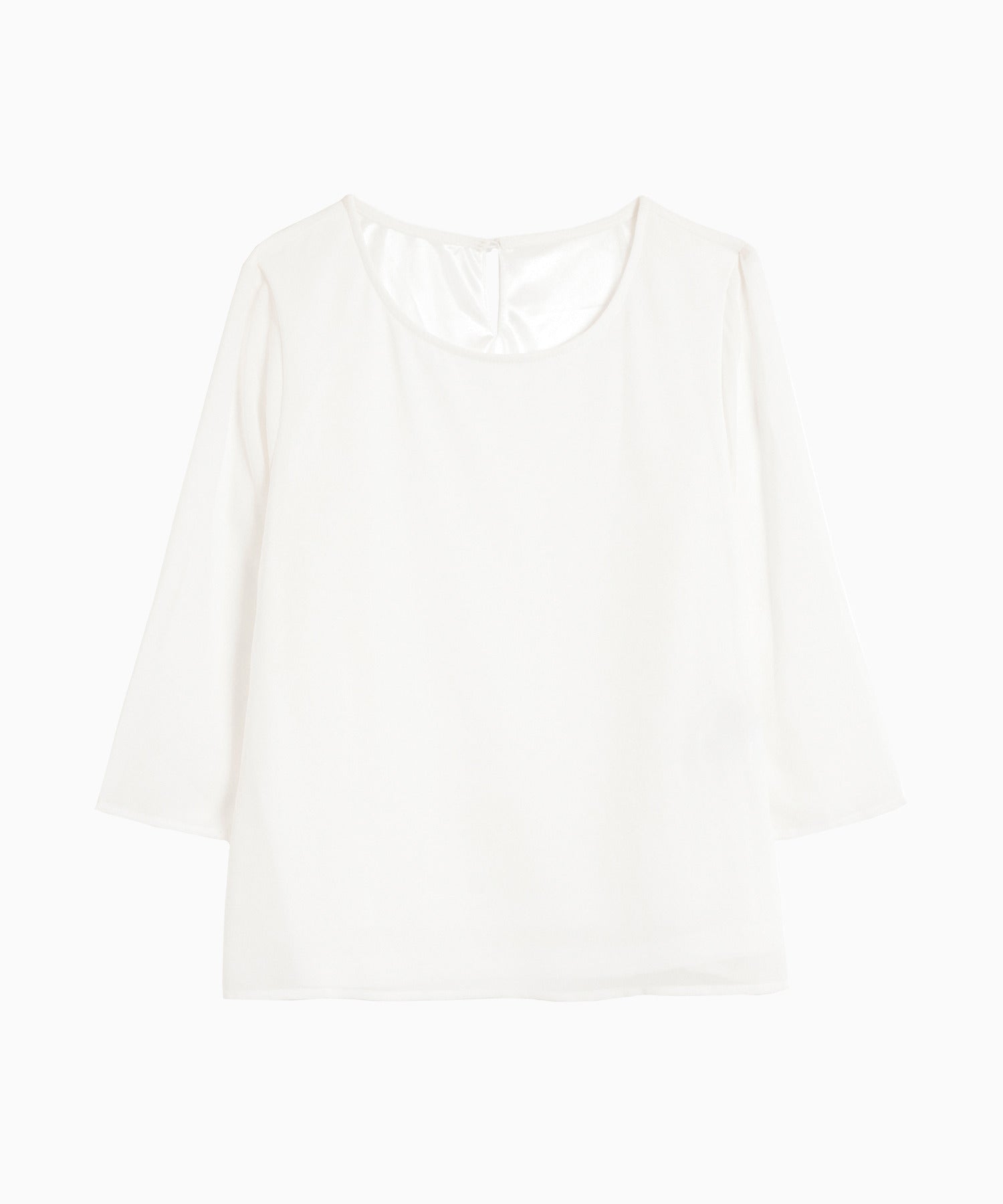 フロリア Flolia シフォン七分袖ビジネスブラウス