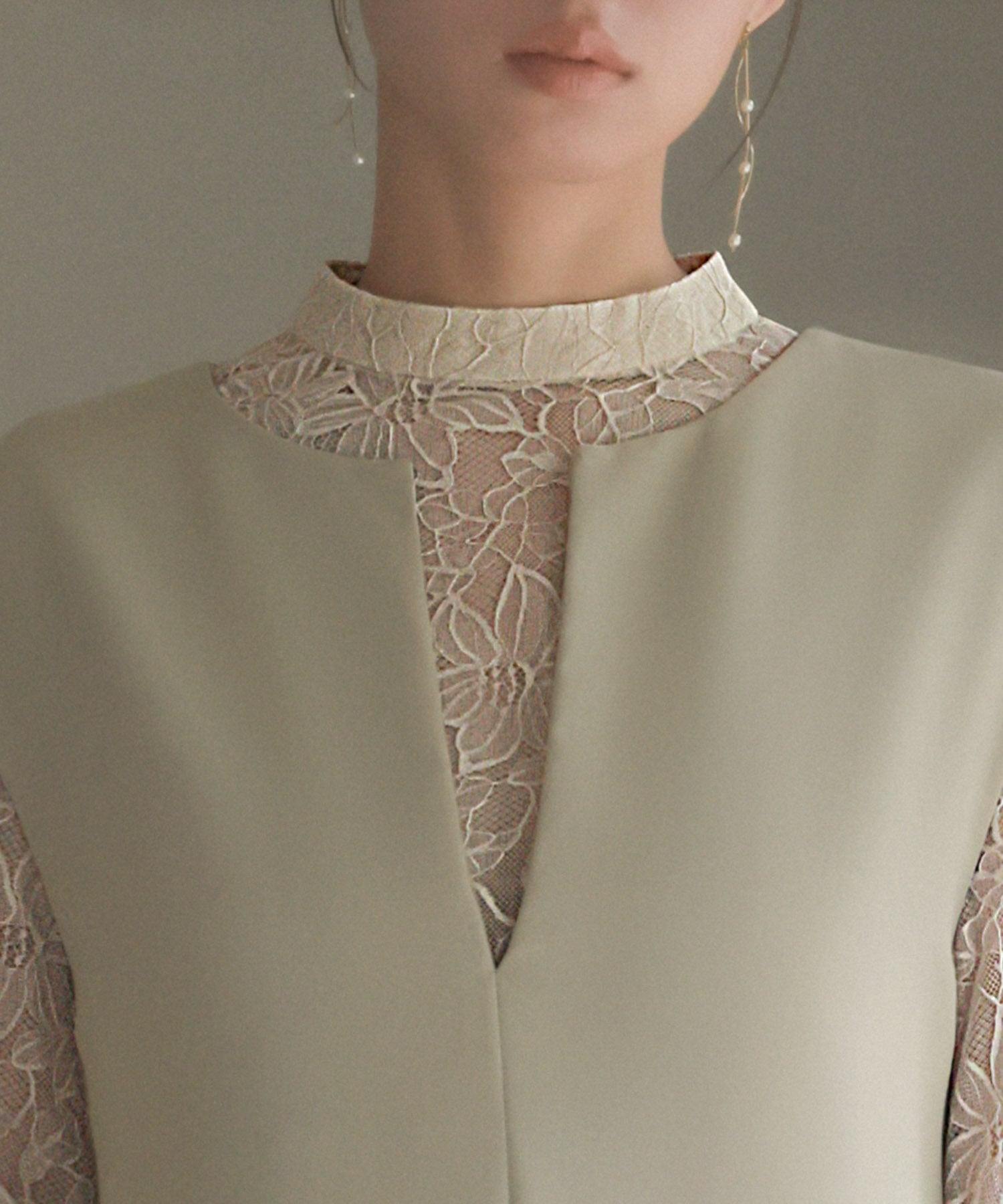 Girl Lace Bell Sleeve Blouse and Jumper Skirt Layered Mermaid Long Wedding Dress Party Dress Occasion Dress Invitation Second Party Coming of Age Ceremony Reunion Maternity Pregnant