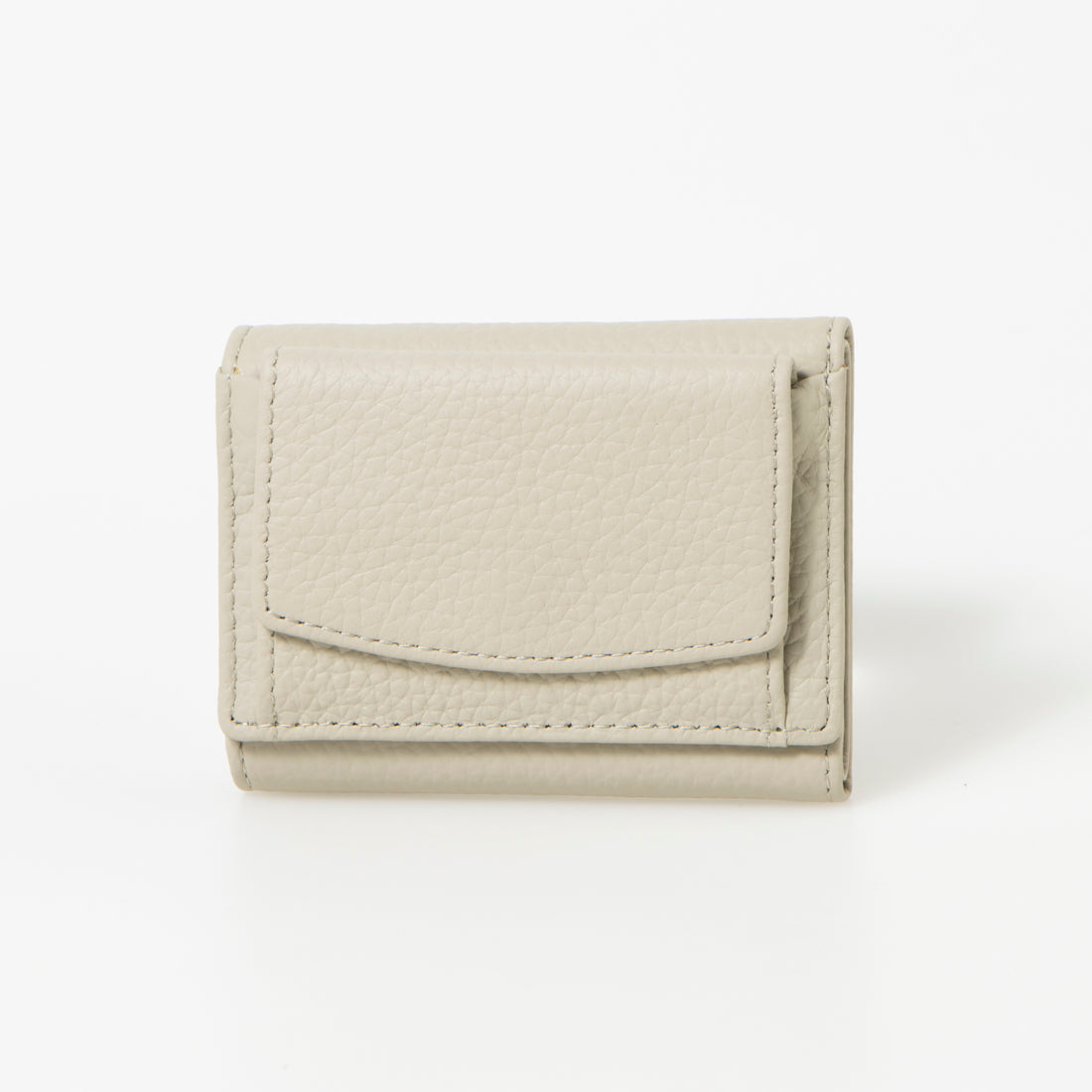 ジオアンドジア GIO&GIA ミニ財布 三つ折り財布 本革 牛革 ミニウォレット 小さい 軽い財布 小銭入れ コンパクト （ベージュ） ベージュ