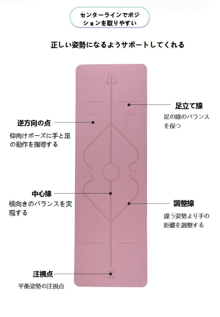 ジオアンドジア GIO&GIA ヨガマット SGS認証 TPE 素材 無臭 滑りにくい 軽量 クッション トレーニングマット エクササイズマット 収納ケース付