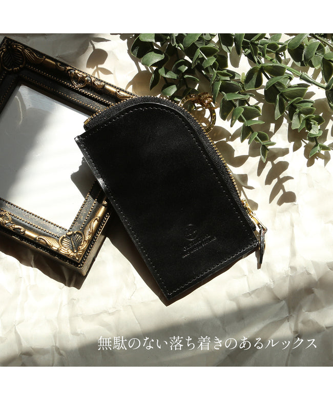 グレンロイヤル GLENROYAL 新商品/渡辺/グレンロイヤル//ZIPPED KEY CASE W PKT/キーケース【03-6255】 （ニューブラック） ニューブラック